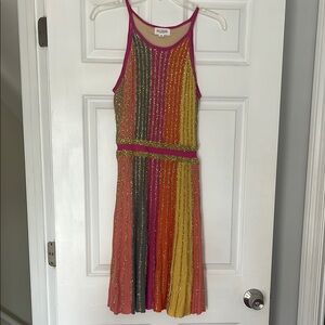 ALLISON New York Women's Metallic Panelled Dress